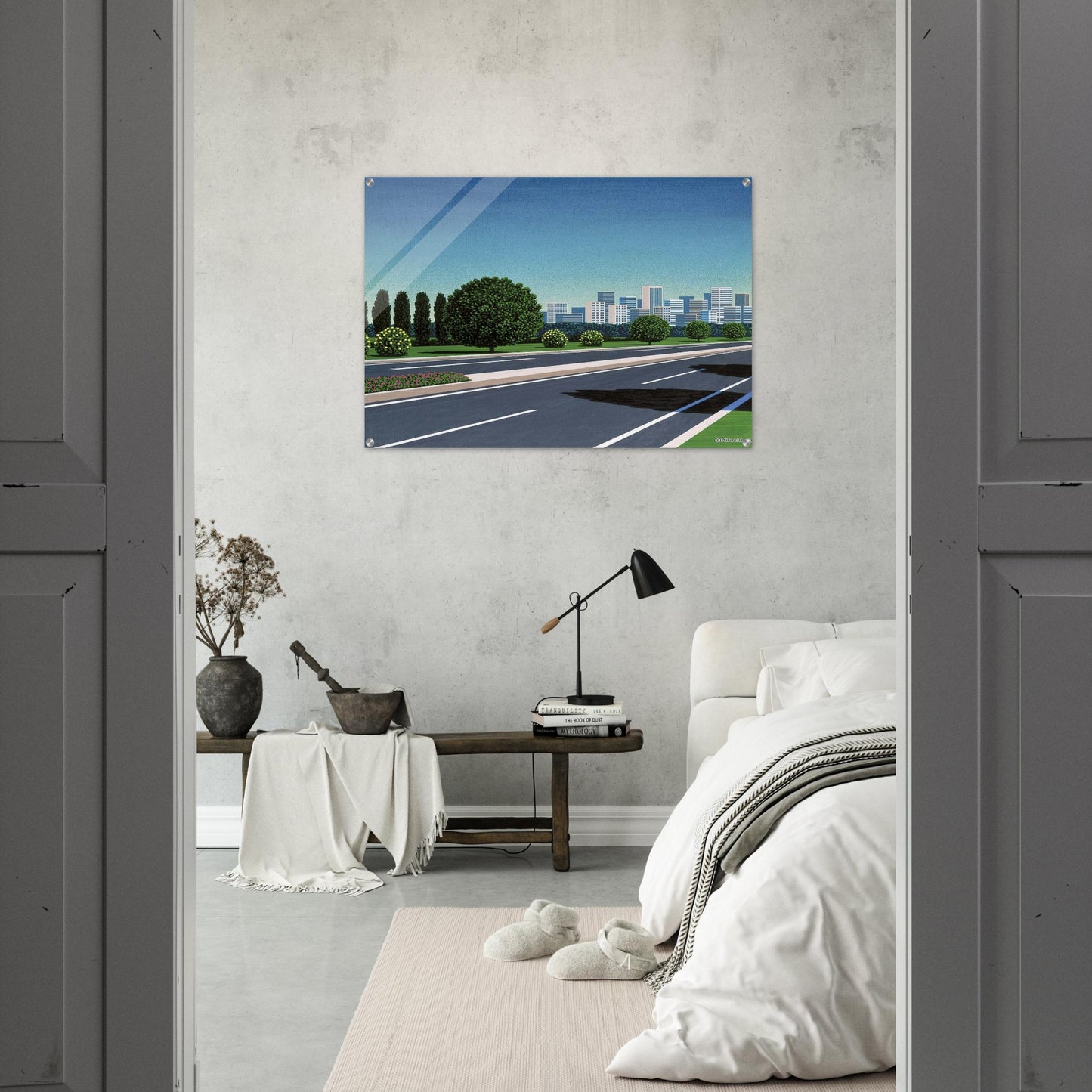 City Highway - Hiroshi Nagai Acrylic Print - 70x100 cm / 28x40″ inches