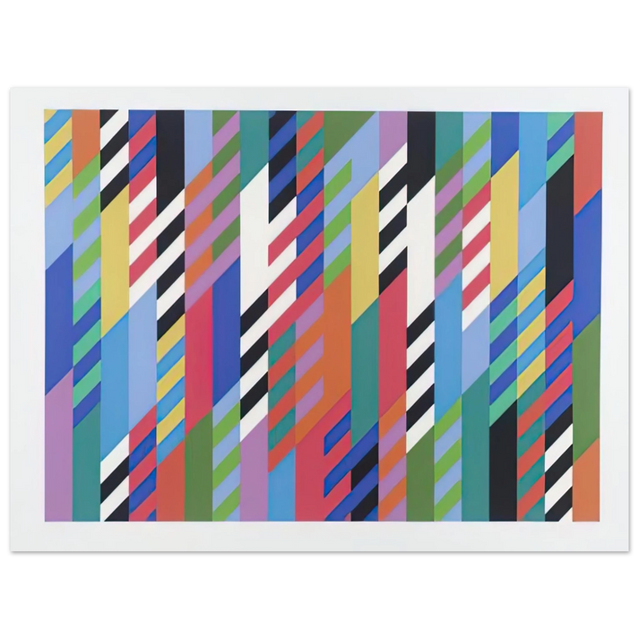 Bridget Riley - FETE 1989  75x100 cm / 30x40inches Fine Art Poster