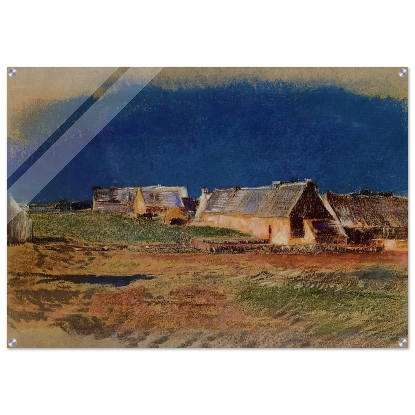LANDSCAPE IN BRITTANY PEYRELEBADE - Odilon Redon Acrylic Print - 70x100 cm / 28x40″ inches