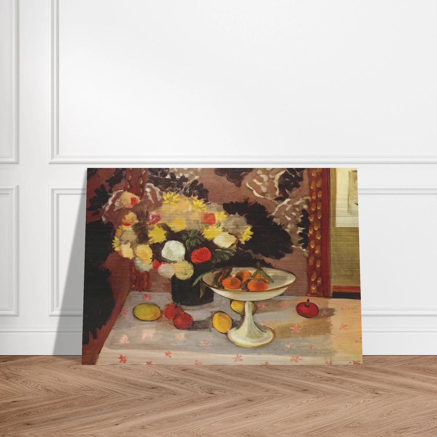 STILL LIFE BOUQUET AND COMPOTIER 1925 - Henri Matisse Brushed Aluminum Print - 70x100 cm / 28x40 inches | Henri Matisse Aluminum Print | Henri Matisse Prints