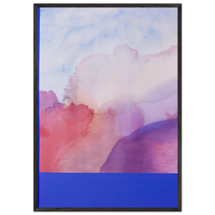 High Country - 2000 - Ronnie Landfield 70x100 cm / 28x40 inches Framed Art Print – Black Wooden Frame
