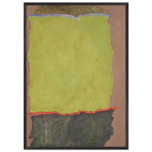 Infinity Field 2 Lefkada Series - 1978 - Theodoros Stamos 70x100 cm / 28x40 inches Framed Art Print – Black Wooden Frame