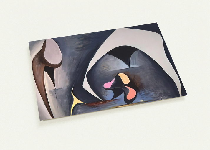 Magical Forms - 1945 By Lorser Feitelson Pack of 10 Post Cards | Lorser Feitelson Post Cards | A6 (10.5 x 14.8 cm) - 4.1 x 5.8 inches