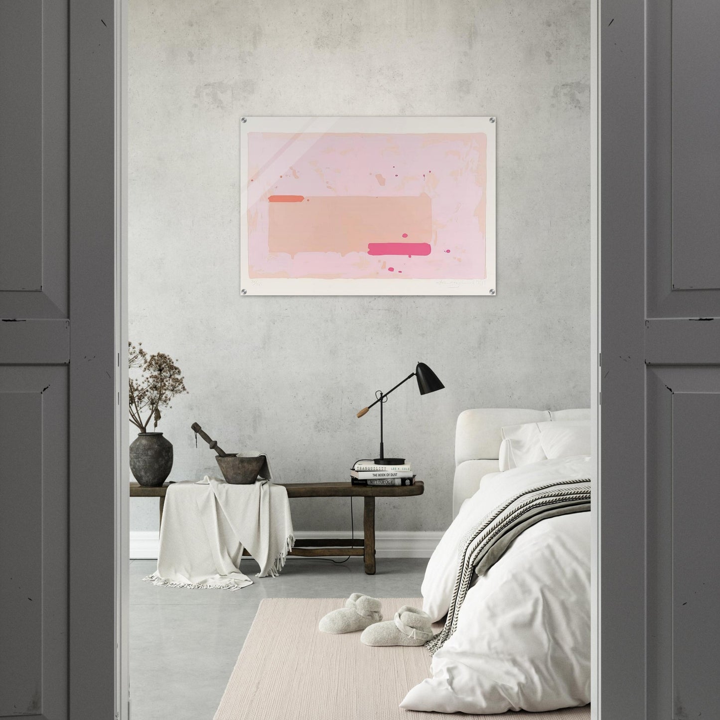 Orange, Pink - 1971 - John Hoyland Acrylic Print - 70x100 cm / 28x40″ inches | John Hoyland Wall Art | John Hoyland Prints