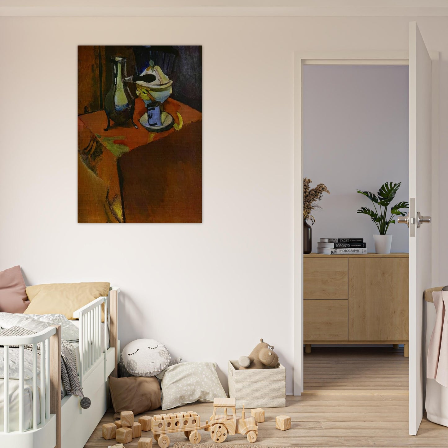 DISHES ON A TABLE 1900 - Henri Matisse Brushed Aluminum Print - 70x100 cm / 28x40 inches | Henri Matisse Aluminum Print | Henri Matisse Prints