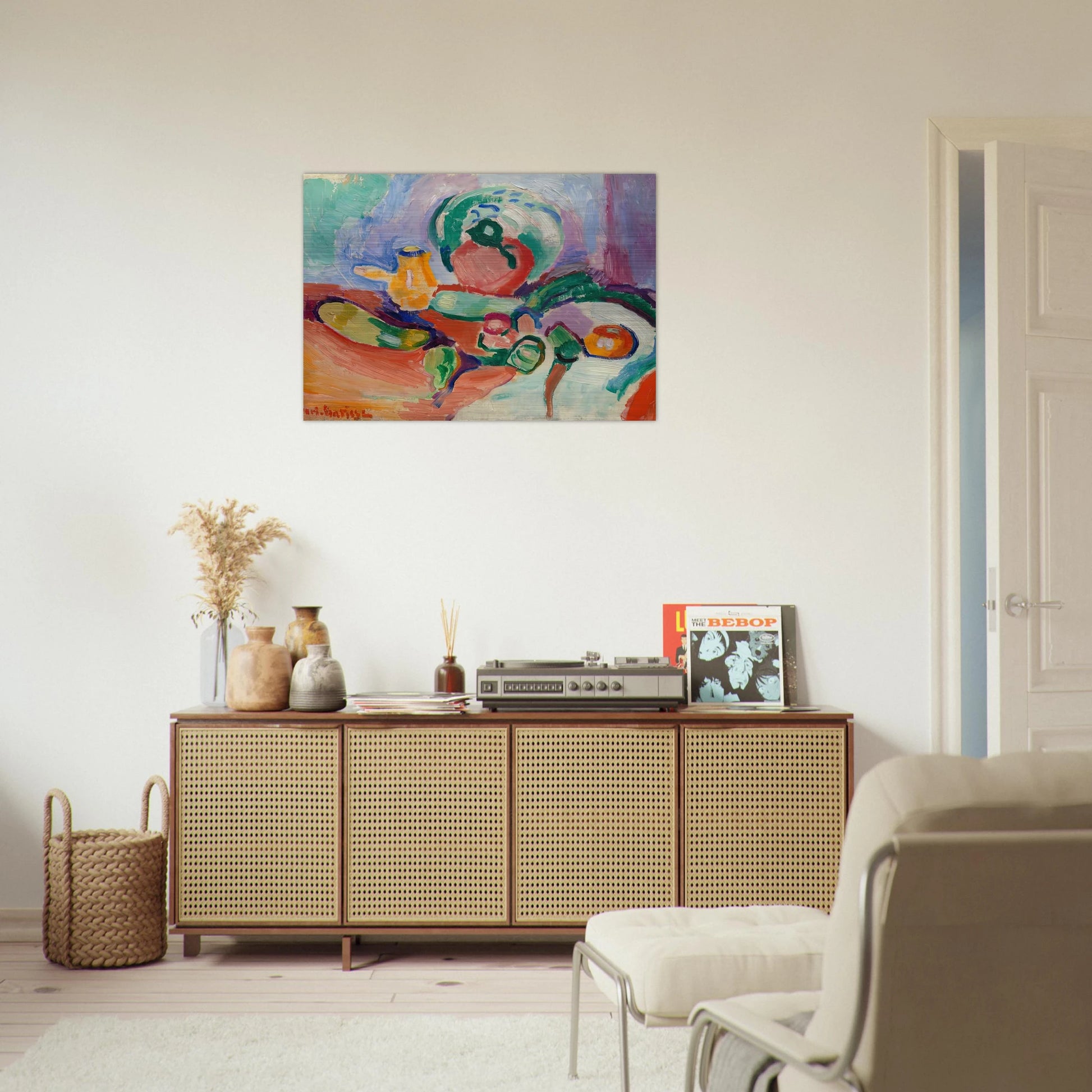 STILL LIFE WITH VEGETABLES 1905 - Henri Matisse Brushed Aluminum Print - 70x100 cm / 28x40 inches | Henri Matisse Aluminum Print | Henri Matisse Prints