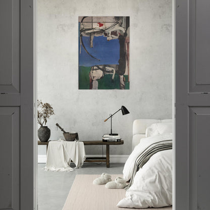 Urbana #2 The Archer - Richard Diebenkorn Brushed Aluminum Print - 70x100 cm / 28x40 inches | Richard Diebenkorn Aluminum Print | Richard Diebenkorn Prints