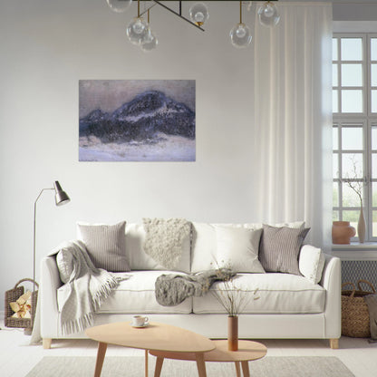 Mount Kolsaas in Misty Weather - claude monet Brushed Aluminum Print - 70x100 cm / 28x40 inches | claude monet Aluminum Print | claude monet Prints