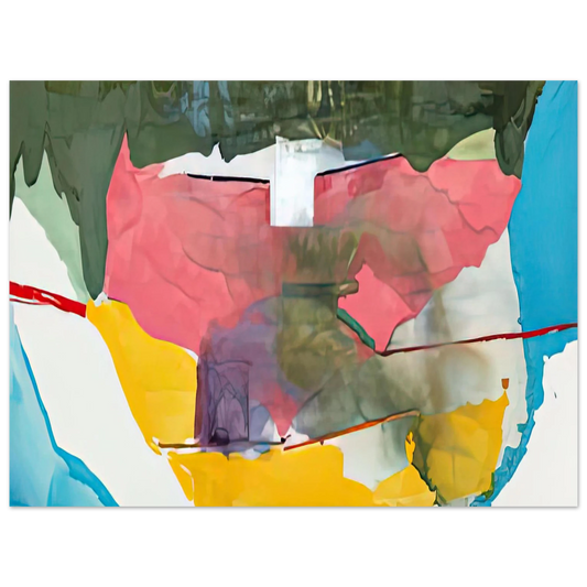 Helen Frankenthaler - Off White Square, 1973- Wall Art - 21x29.7 cm / 8x12" - Fine Art Poster-canvas - -
