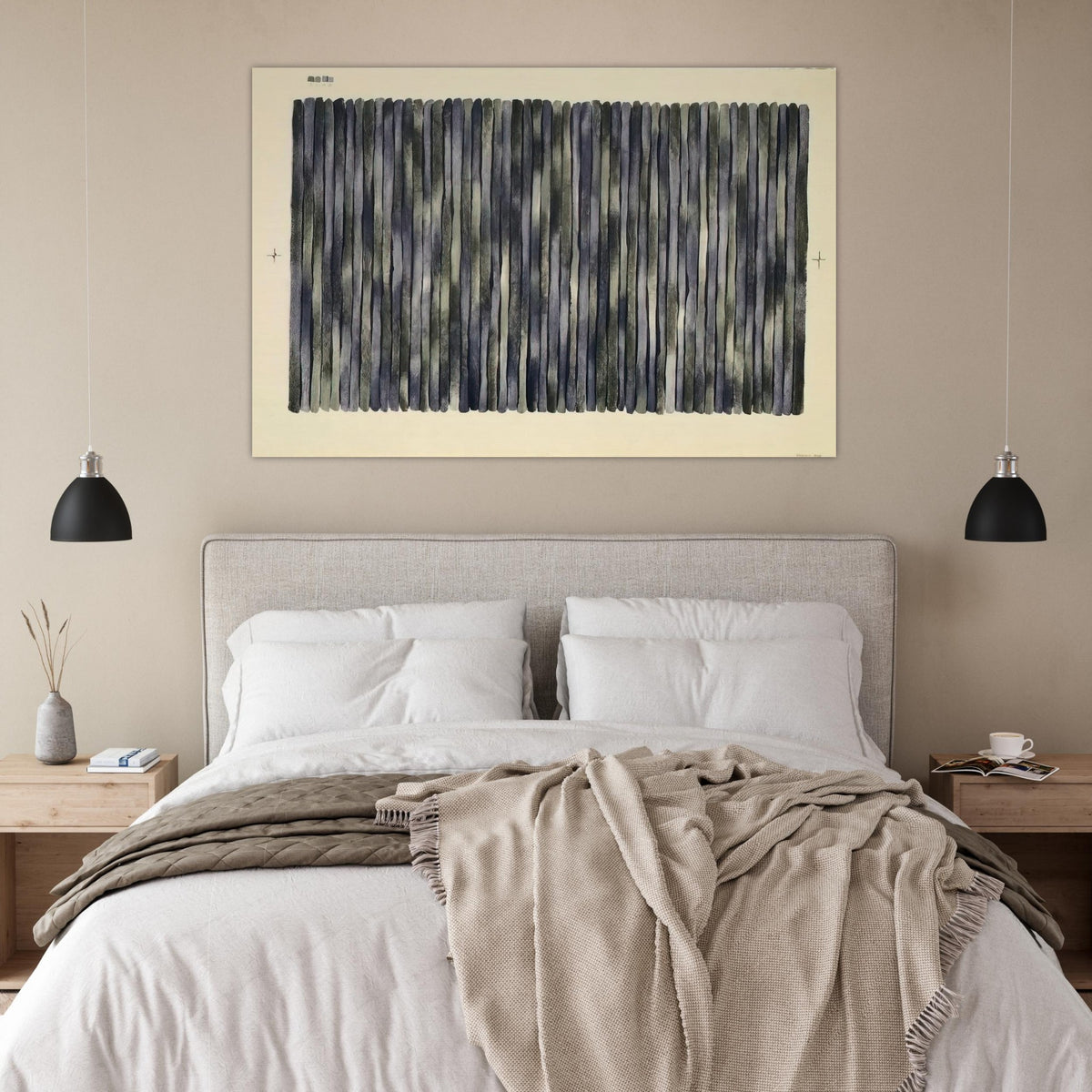 Adam's Rib - 1980 - Gene Davis Art Prints - 100x150 cm / 40x60″ inches | Gene Davis Poster | Gene Davis Prints
