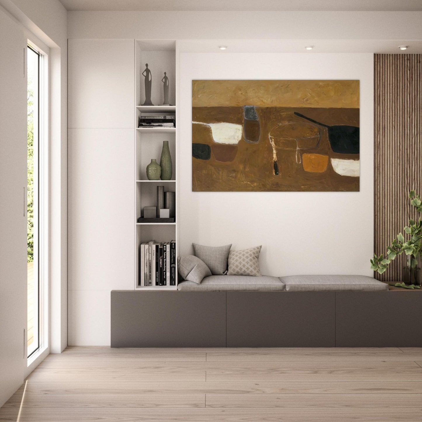 Brown Still Life - 1957 - William Scott Art Prints - 100x150 cm / 40x60″ inches | William Scott Poster | William Scott Prints