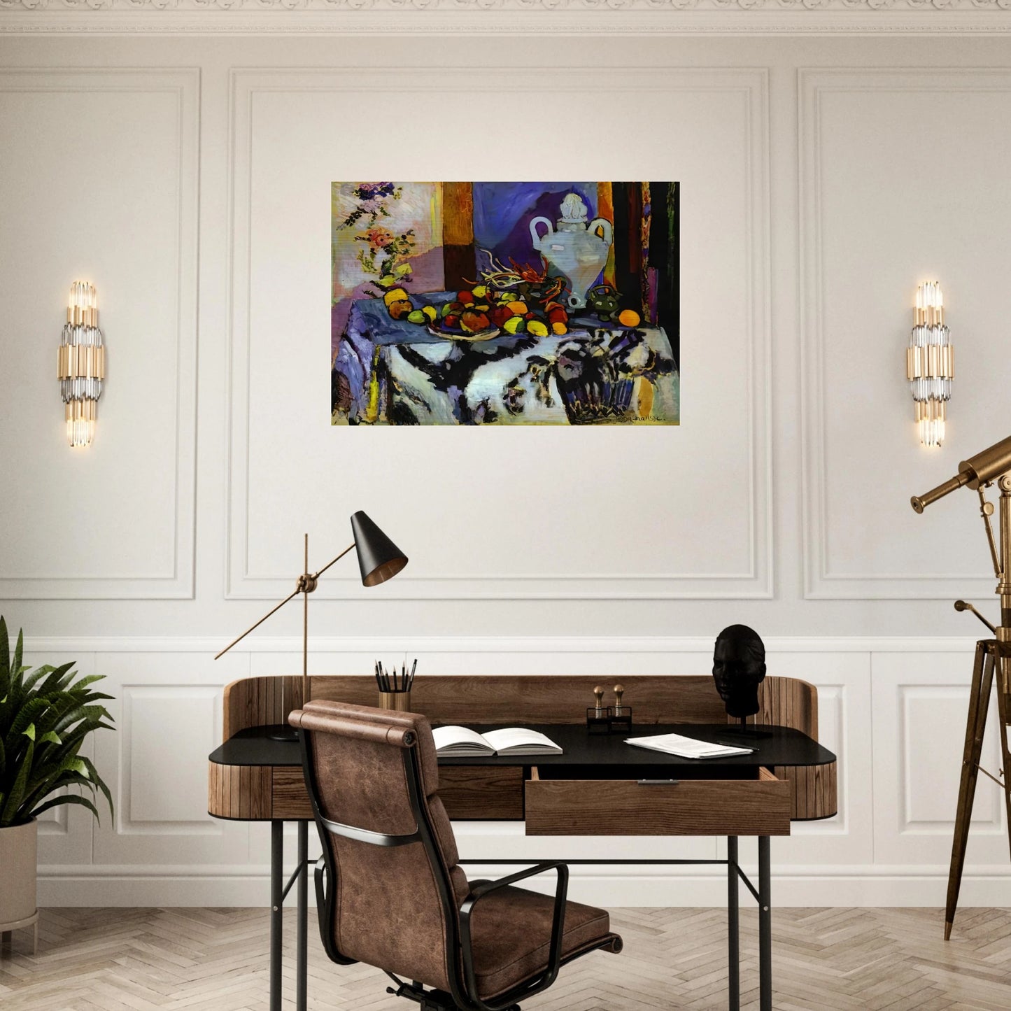 BLUE STILL LIFE - Henri Matisse Brushed Aluminum Print - 70x100 cm / 28x40 inches | Henri Matisse Aluminum Print | Henri Matisse Prints