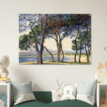 Trees by the Seashore at Antibes - claude monet Acrylic Print - 70x100 cm / 28x40″ inches