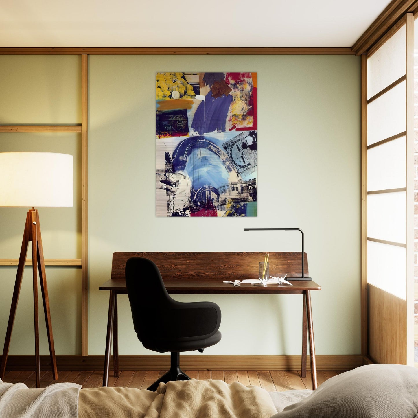 HARBOR - Robert Rauschenberg Brushed Aluminum Print - 70x100 cm / 28x40 inches | Robert Rauschenberg Aluminum Print | Robert Rauschenberg Prints