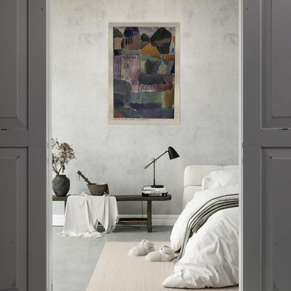 IN THE HOUSES OF ST GERMAIN 1914 - Paul Klee Brushed Aluminum Print - 70x100 cm / 28x40 inches | Paul Klee Aluminum Print | Paul Klee Prints