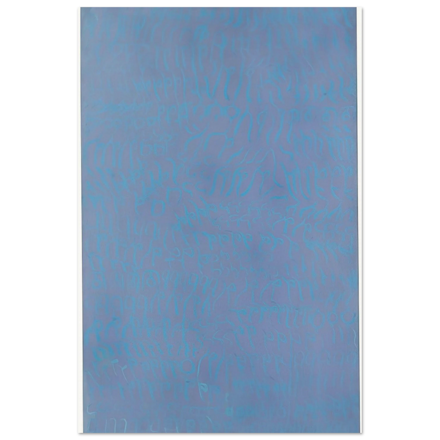 Azzurro turchese - 1964 - Carla Accardi Art Prints - 100x150 cm / 40x60″ inches | Carla Accardi Poster | Carla Accardi Prints