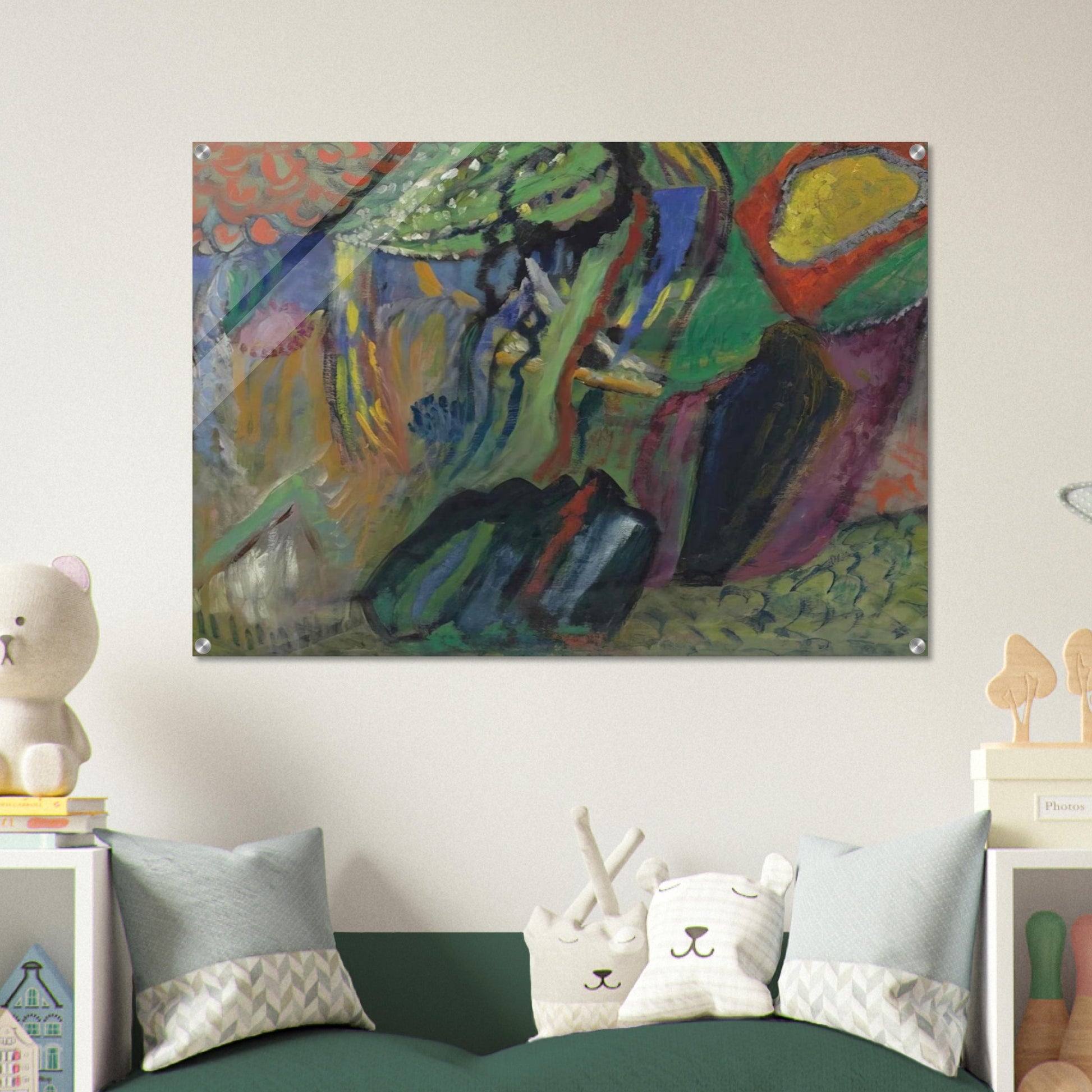 ABSTRACT COMPOSITION - Gabriele Munter Acrylic Print - 70x100 cm / 28x40″ inches
