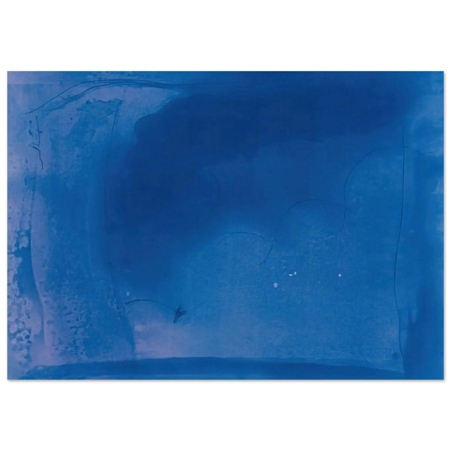 Helen Frankenthaler - Corot s Mark - 1987 Wall art - 20x25 cm / 8x10 Inches - Premium Wooden Framed Poster With Fine Art Paper - Black frame