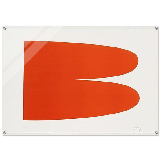 Red-Orange from the Suite of Twenty-Seven Color Lithographs - Ellsworth Kelly Acrylic Print - 70x100 cm / 28x40″ inches | Ellsworth Kelly Wall Art | Ellsworth Kelly Prints