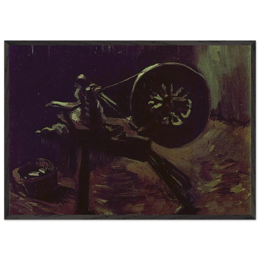 Bobbin Winder - Vincent van Gogh 70x100 cm / 28x40 inches Framed Art Print – Black Wooden Frame