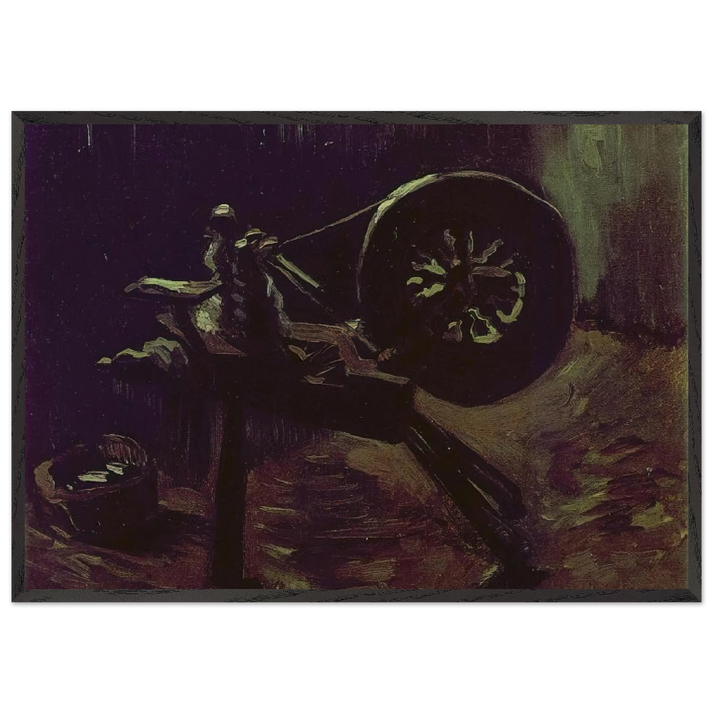 Bobbin Winder - Vincent van Gogh 70x100 cm / 28x40 inches Framed Art Print – Black Wooden Frame
