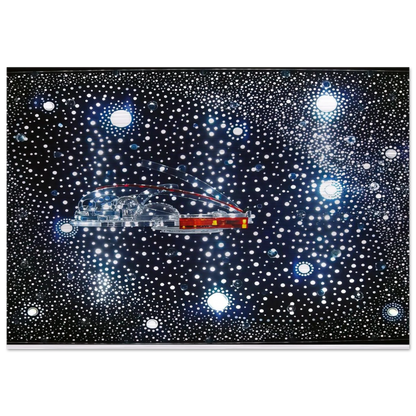 Constellation and Habitat of the Hydrospatial City, - 1973 - Gyula Kosice Brushed Aluminum Print - 70x100 cm / 28x40 inches | Gyula Kosice Aluminum Print | Gyula Kosice Prints