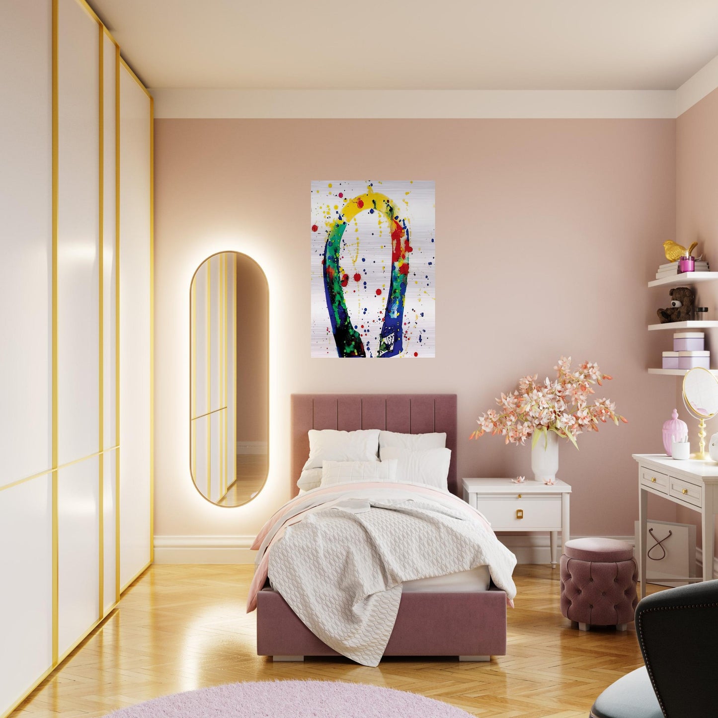 Sculpture Drawing Toyko  SF65-018  - Sam Francis Brushed Aluminum Print - 70x100 cm / 28x40 inches | Sam Francis Aluminum Print | Sam Francis Prints