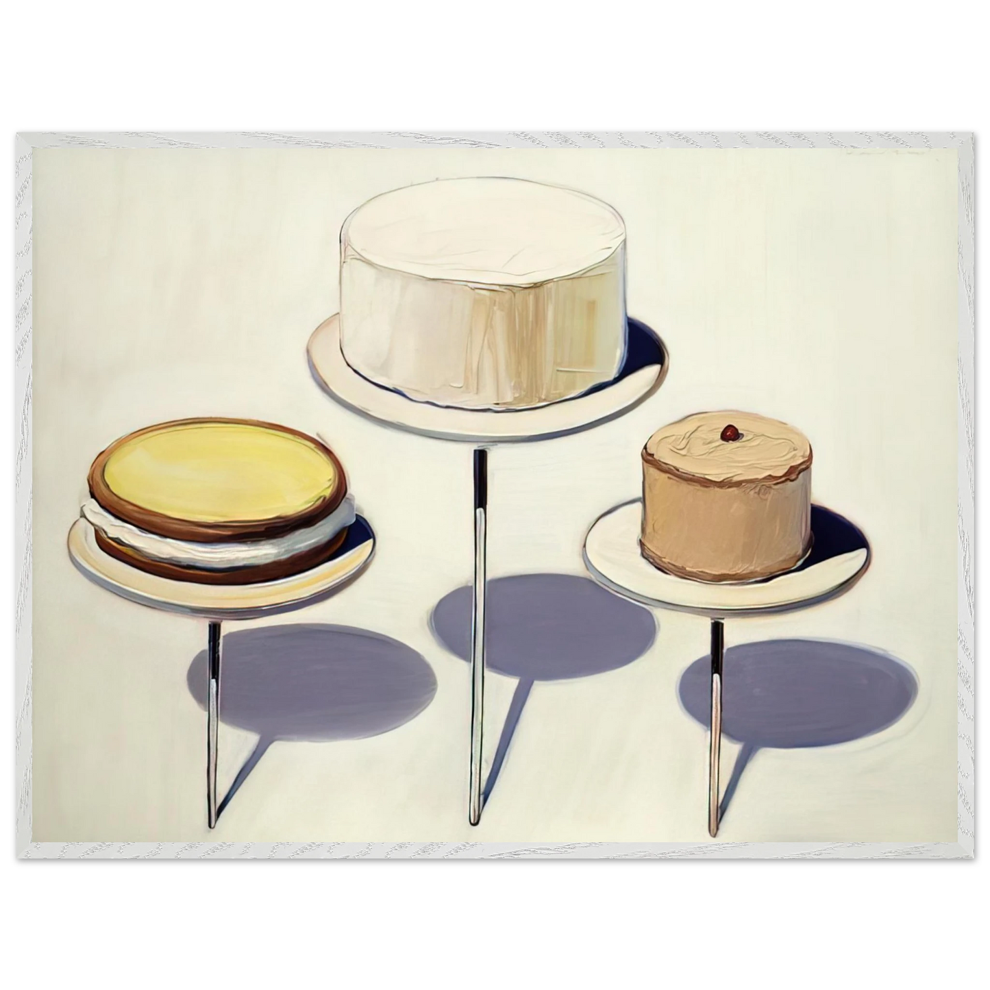 Wayne Thiebaud - Display Cakes - 1963 Wall Art - 30x40 cm / 12x16 inches - Fine Art Poster - -