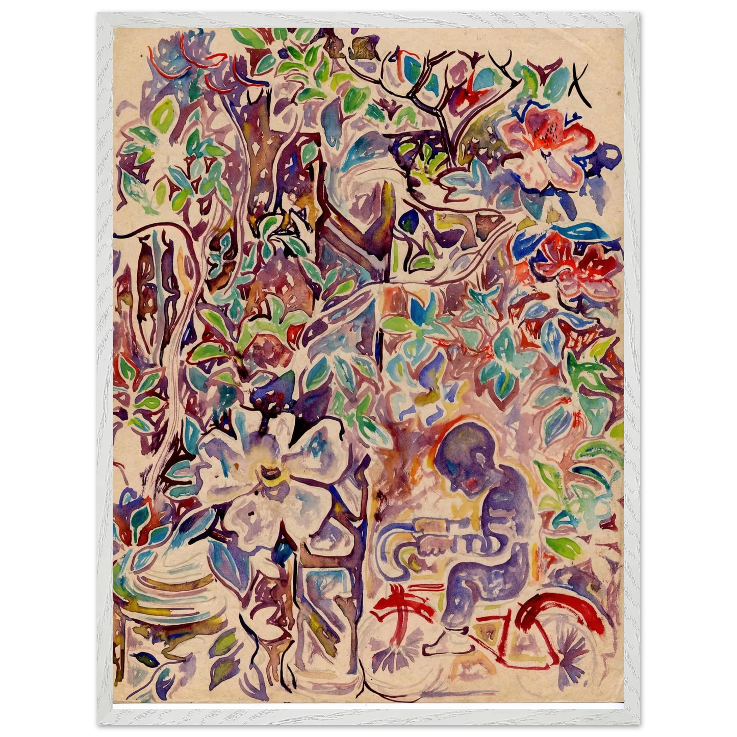 Walter Inglis Anderson - Walter Anderson Wall art - 60x80 cm / 24x32 inches - Premium Wooden Framed Poster With Fine Art Paper-canvas - Wood frame
