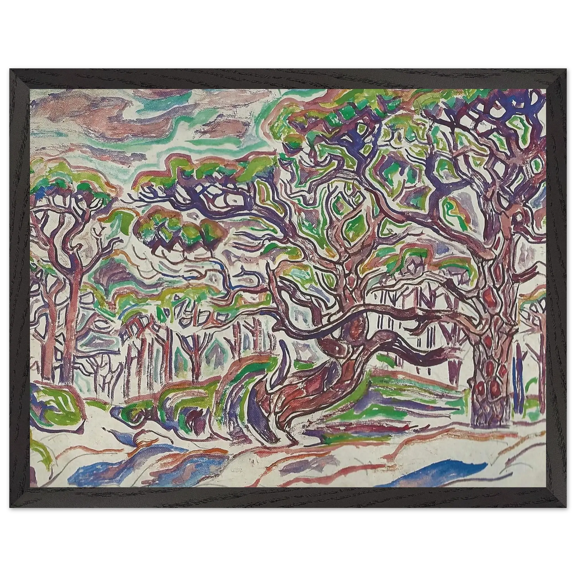 Walter Inglis Anderson - Walter Anderson Wall art - A2 (42 x 59.4  cm) - Premium Wooden Framed Poster With Fine Art Paper - White frame