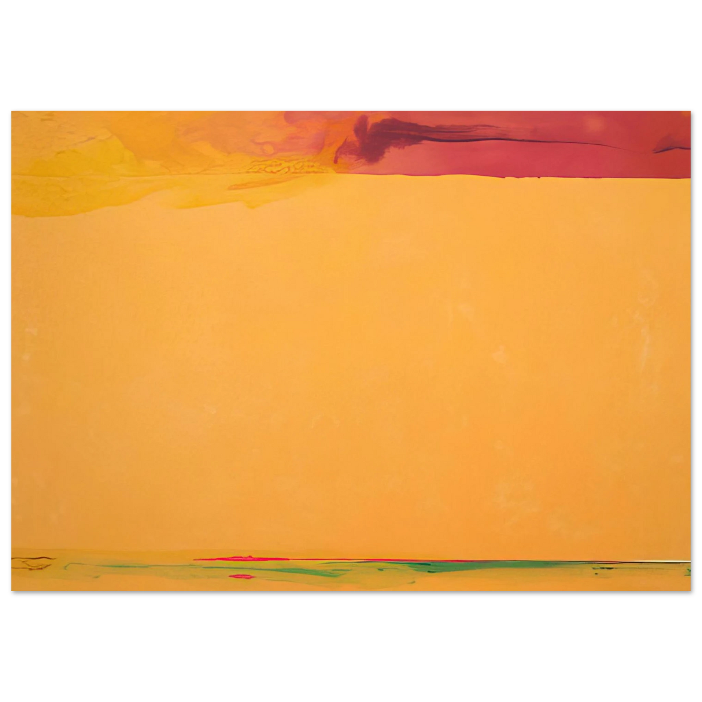Helen Frankenthaler - Southern Exposure - 2005 Wall art - 15x20 cm / 6x8 inches - Premium Wooden Framed Poster With Fine Art Paper-canvas - White frame