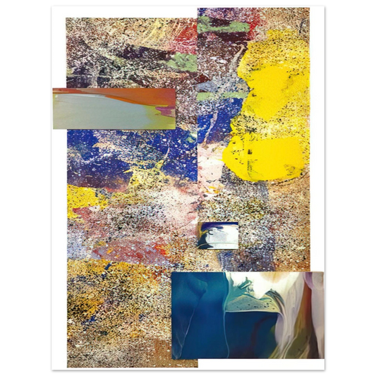 Sam Gilliam - Remembering Girls Ajar  75x100 cm / 30x40inches Fine Art Poster