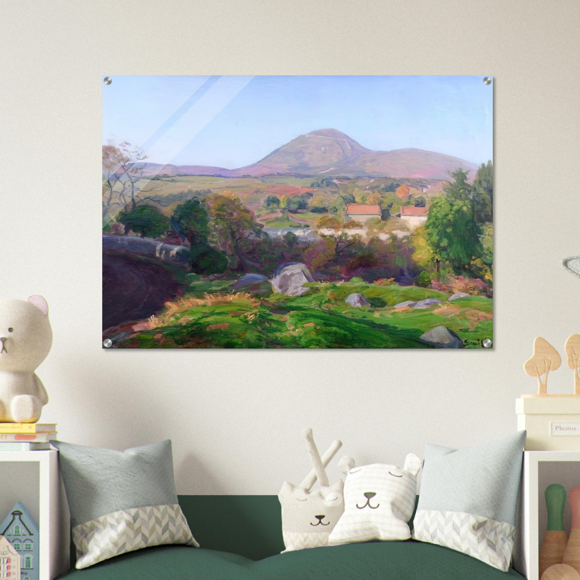 Landscape of Puy de Dôme - Armand Guillaumin Acrylic Print - 70x100 cm / 28x40″ inches | Armand Guillaumin Wall Art | Armand Guillaumin Prints