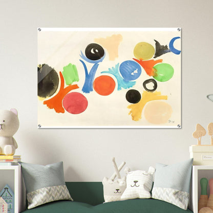 Untitled - 1957 - Ernst Wilhelm Nay Acrylic Print - 70x100 cm / 28x40″ inches