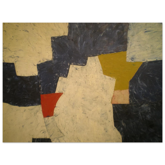 Serge Poliakoff - Composition - 1952  75x100 cm / 30x40inches Fine Art Poster