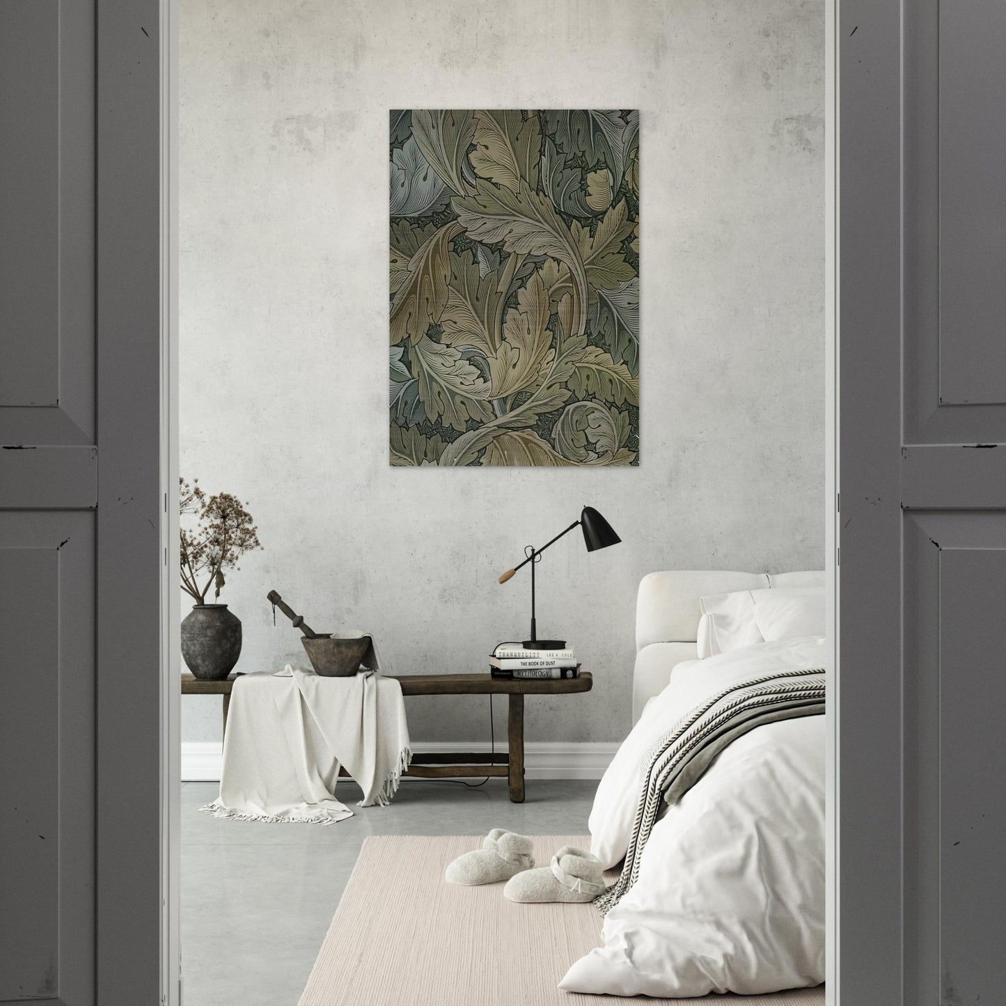 ACANTHUS WALLPAPER 1875 - William Morris Brushed Aluminum Print - 70x100 cm / 28x40 inches | William Morris Aluminum Print | William Morris Prints