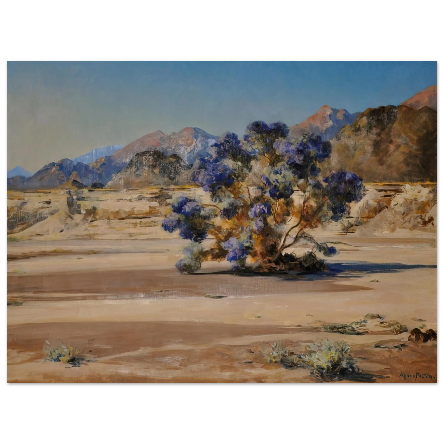 Agnes Lawrence Pelton - Smoketree - Post-Impressionism  75x100 cm / 30x40inches Fine Art Poster
