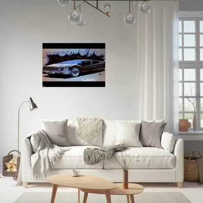 Syd Mead - Syd Mead Brushed Aluminum Print - 70x100 cm / 28x40 inches | Syd Mead Aluminum Print | Syd Mead Prints