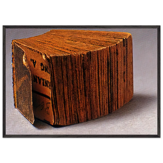 Daily Mirror - 1961 - Dieter Roth 70x100 cm / 28x40 inches Framed Art Print – Black Wooden Frame