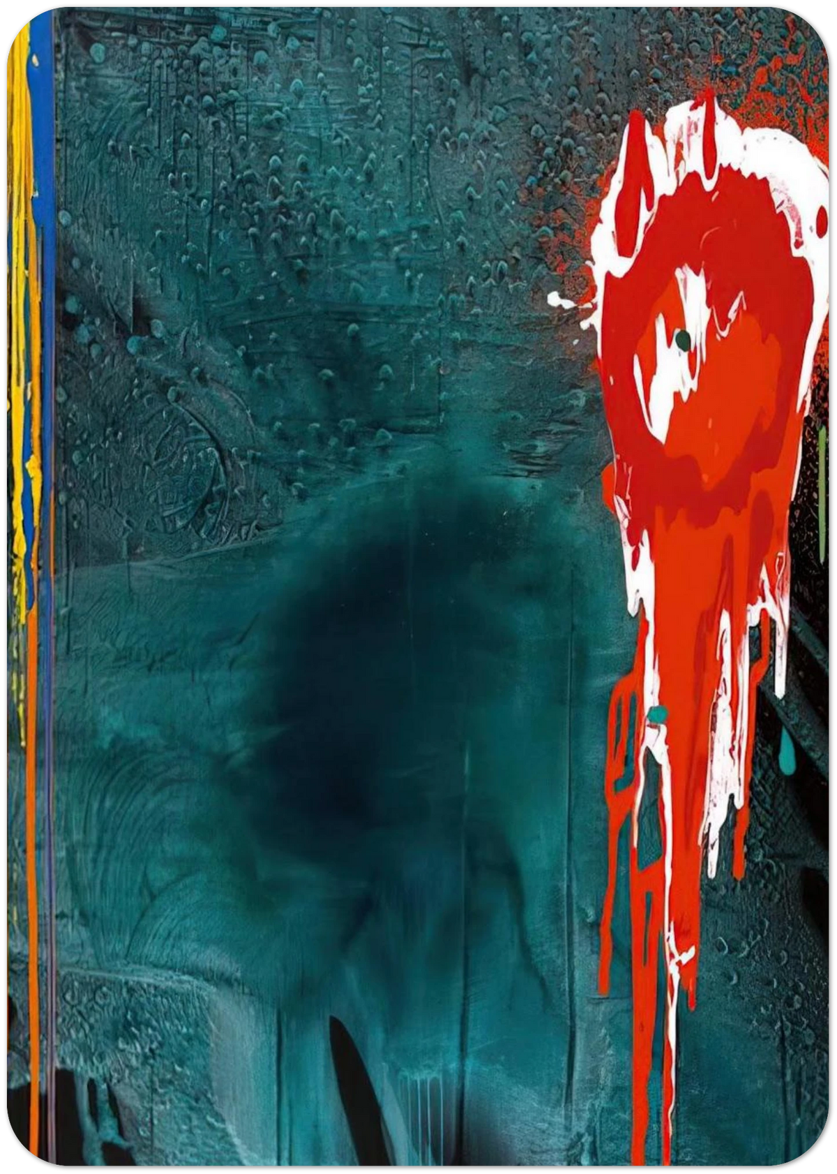 Letter to Chaim - 10.7.06 - 2006 By John Hoyland Pack of 10 Post Cards | John Hoyland Post Cards | A6 (10.5 x 14.8 cm) - 4.1 x 5.8 inches