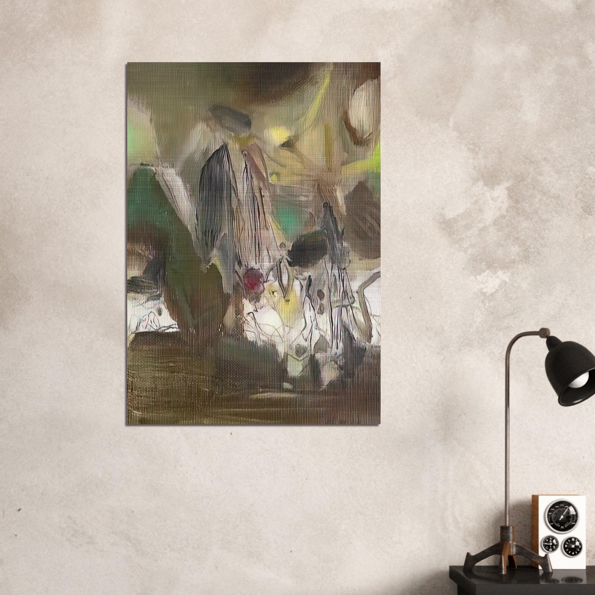 COMPOSITION 1977 - Chu teh Chun Brushed Aluminum Print - 70x100 cm / 28x40 inches | Chu teh Chun Aluminum Print | Chu teh Chun Prints