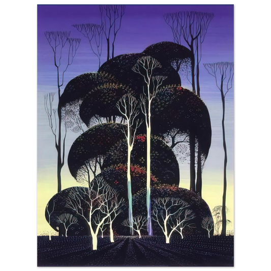 Eyvind Earle - Forest Arabesque  75x100 cm / 30x40inches Fine Art Poster