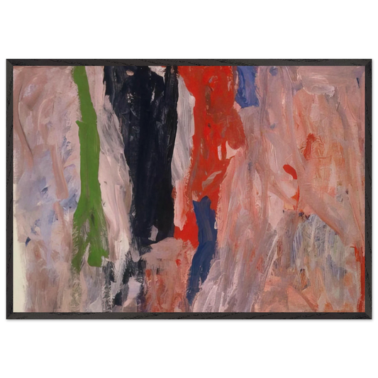 LAST PIECE 1958 - Philip Guston 70x100 cm / 28x40 inches Framed Art Print – Black Wooden Frame