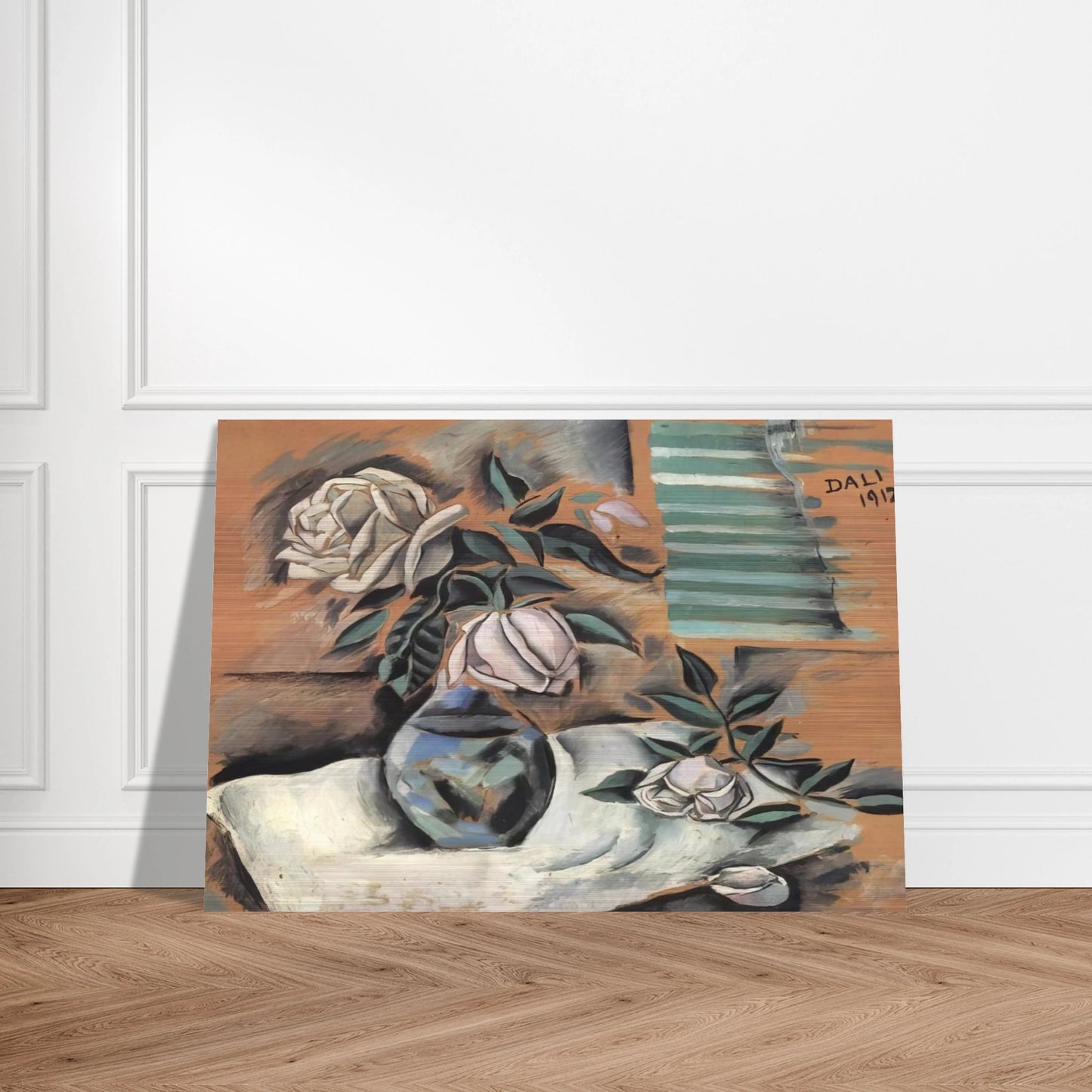 BOUQUET L IMPORTANT C EST LA ROSE - Salvador Dali Brushed Aluminum Print - 70x100 cm / 28x40 inches | Salvador Dali Aluminum Print | Salvador Dali Prints