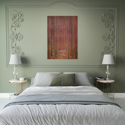FIR FOREST I - Gustav Klimt Brushed Aluminum Print - 70x100 cm / 28x40 inches | Gustav Klimt Aluminum Print | Gustav Klimt Prints