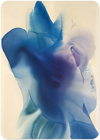 Phenomena Astral Blue By Paul Jenkins Pack of 10 Post Cards | Paul Jenkins Post Cards | A6 (10.5 x 14.8 cm) - 4.1 x 5.8 inches