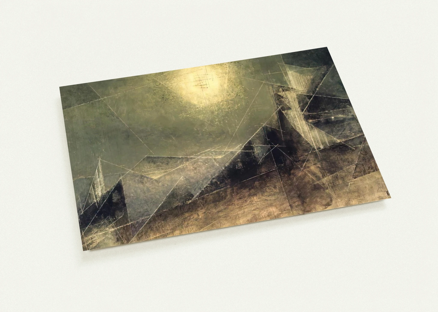 LUNAR WEB 1951 By Lyonel Feininger Pack of 10 Post Cards | Lyonel Feininger Post Cards | A6 (10.5 x 14.8 cm) - 4.1 x 5.8 inches