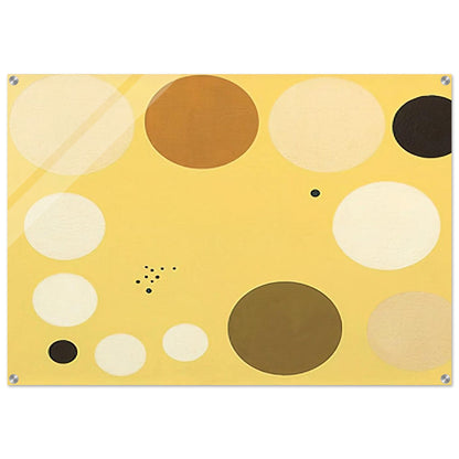 Carta celeste en amarillo n° 1 - 1953 1 - Lolo Soldevilla Acrylic Print - 70x100 cm / 28x40″ inches