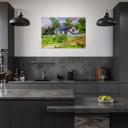 Houses in Auvers - Vincent van Gogh Acrylic Print - 70x100 cm / 28x40″ inches | Vincent van Gogh Wall Art | Vincent van Gogh Prints