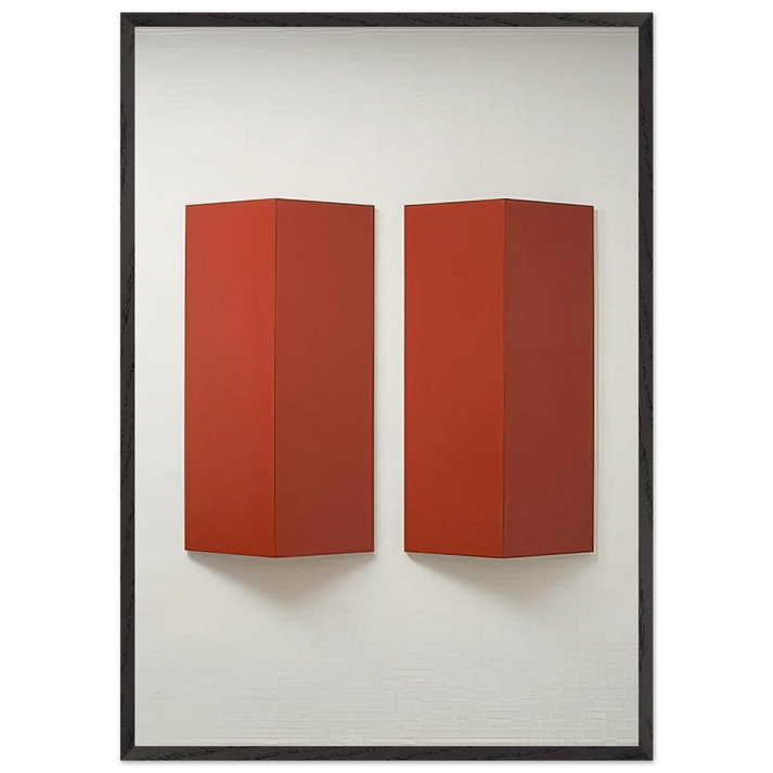 Relief Series B - 1967 - Charlotte Posenenske 70x100 cm / 28x40 inches Framed Art Print – Black Wooden Frame